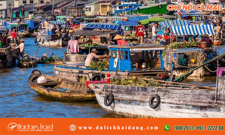 Chợ nổi Cà Mau 