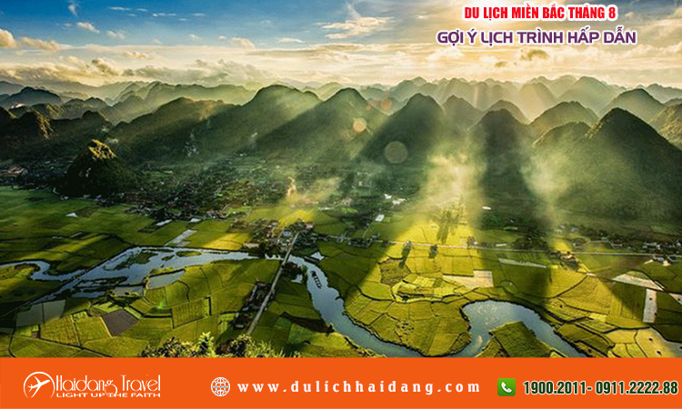 Du lịch Miền Bắc tháng 8