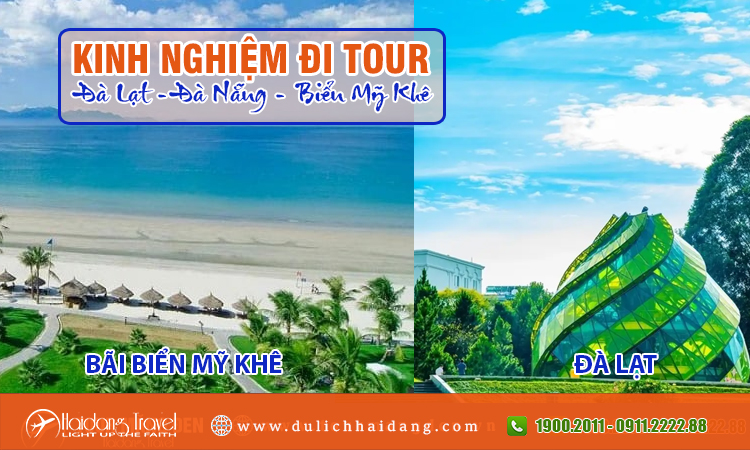 Kinh nghiệm tour Đà Lạt Bãi biển Mỹ Khê Đà Nẵng