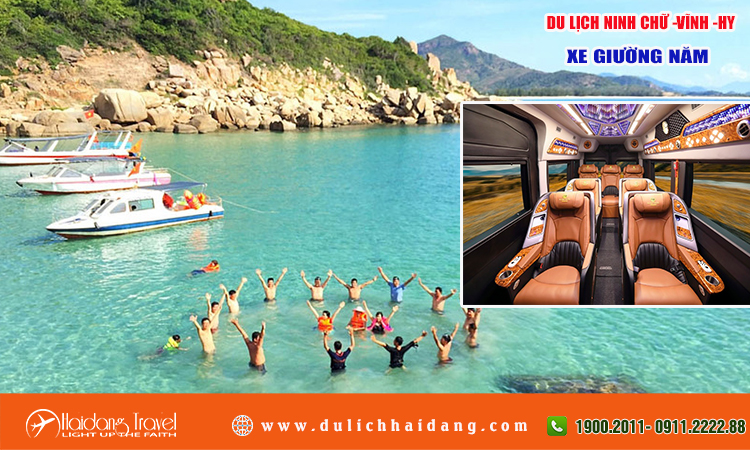Tour du lịch Ninh Chữ Vĩnh Hy xe giường nằm