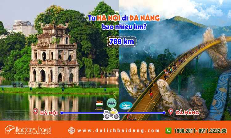 Từ Hà Nội đi Đà Nẵng bao nhiêu km?
