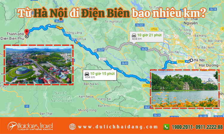 Từ Hà Nội đi Điện Biên bao nhiêu km?