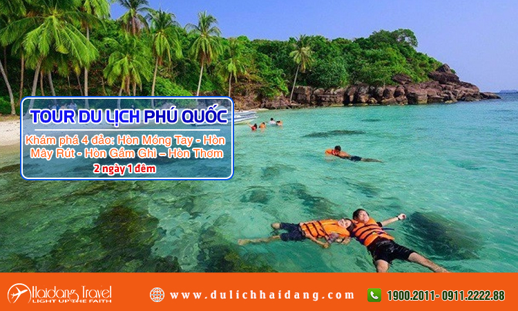 Tour 4 đảo Phú Quốc 2 ngày 1 đêm