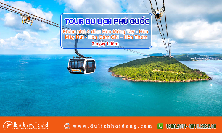 Tour 4 đảo Phú Quốc 2 ngày 1 đêm
