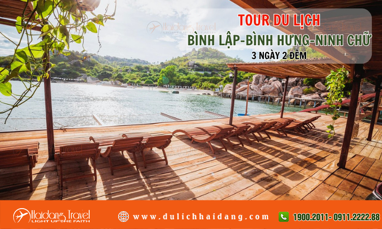 Tour đảo Bình Lập Bình Hưng Ninh Chữ 3 ngày 2 đêm 