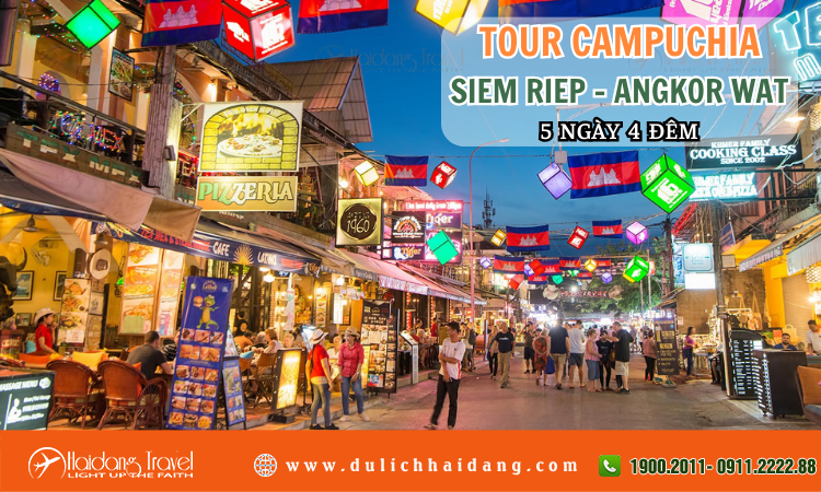 Tour Campuchia Siem Reap Angkor Wat 5 ngày 4 đêm