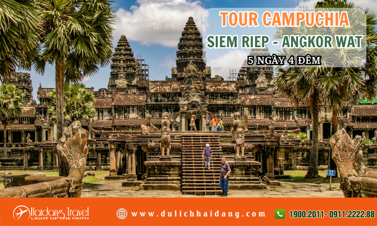 Tour Campuchia Siem Reap Angkor Wat 5 ngày 4 đêm