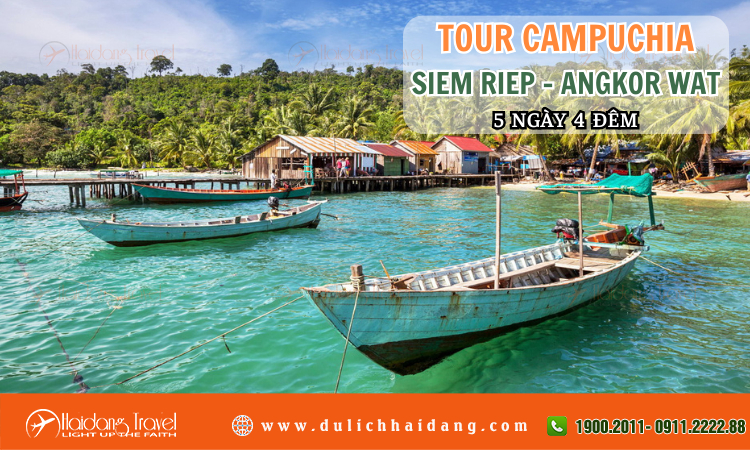 Tour Campuchia Siem Reap Angkor Wat 5 ngày 4 đêm