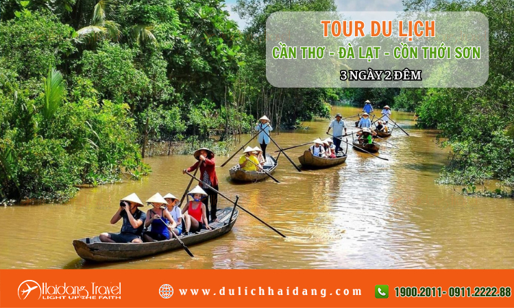 Tour Cần Thơ Đà Lạt Chợ Nổi Cái Răng 3 ngày 2 đêm 
