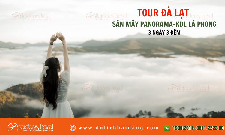 Tour Đà Lạt Săn Mây Panorama KDL Lá Phong 3 ngày 3 đêm 