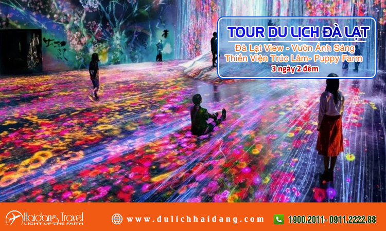 Tour Đà Lạt Vườn Ánh Sáng Thiền Viện Trúc Lâm 3 ngày 2 đêm