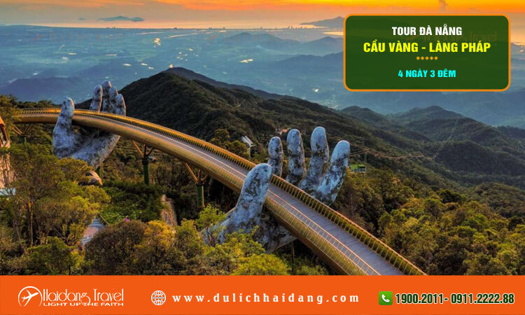 Tour Đà Nẵng Cầu Vàng - Làng Pháp 4 ngày 3 đêm