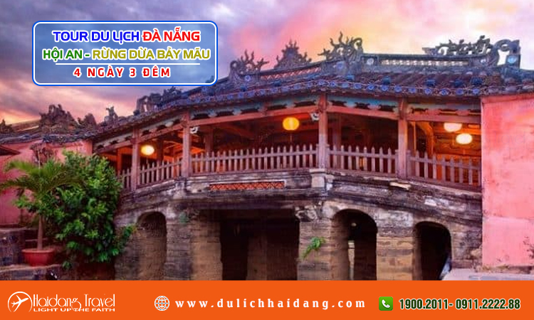Tour Đà Nẵng Hội An Rừng Dừa Bảy Mẫu 4 ngày 3 đêm