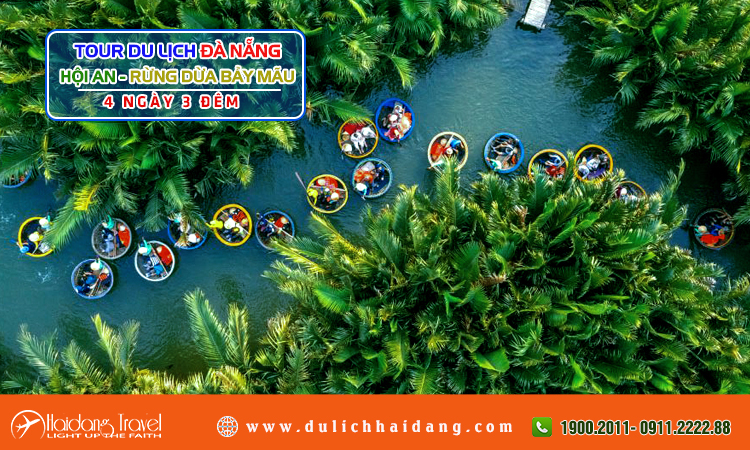 Tour Đà Nẵng Hội An Rừng Dừa Bảy Mẫu 4 ngày 3 đêm