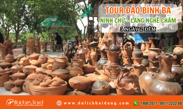 Tour Đảo Bình Ba Ninh Chữ Làng Nghề Chăm 3 ngày 2 đêm