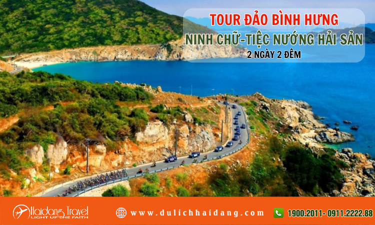 Tour Đảo Bình Hưng Ninh Chữ Tiệc Nướng Hải Sản 2 ngày 2 đêm 