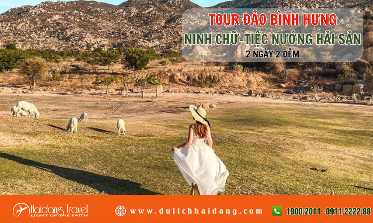 Tour Đảo Bình Hưng Ninh Chữ Tiệc Nướng Hải Sản 2 ngày 2 đêm 