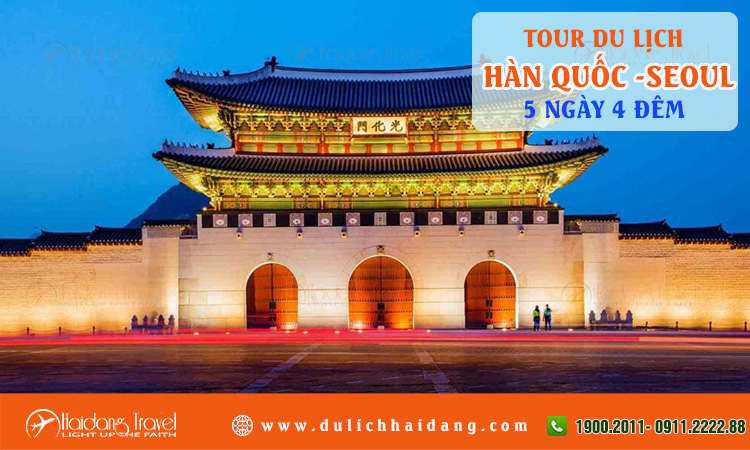 Tour du lịch Hàn Quốc Seoul đảo Nami 5 ngày 4 đêm