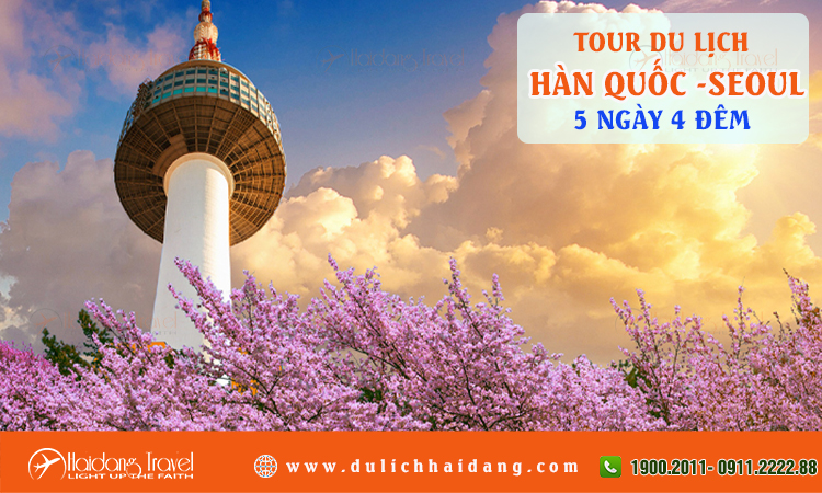 Tour du lịch Hàn Quốc Seoul đảo Nami 5 ngày 4 đêm