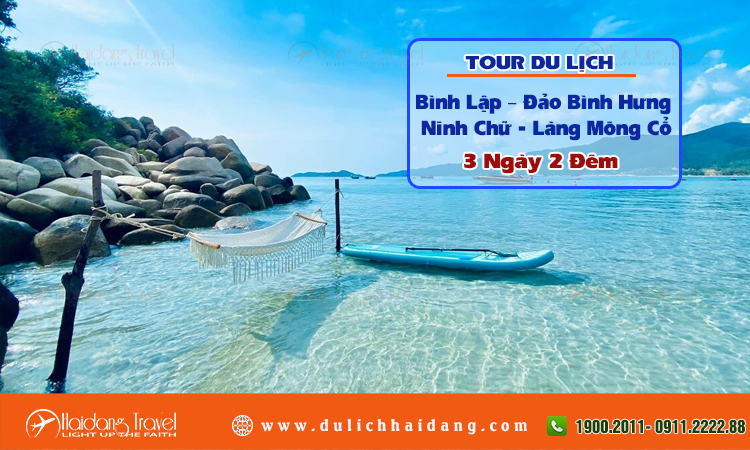 Tour Bình Lập – Đảo Bình Hưng – Ninh Chữ 3 ngày 2 đêm