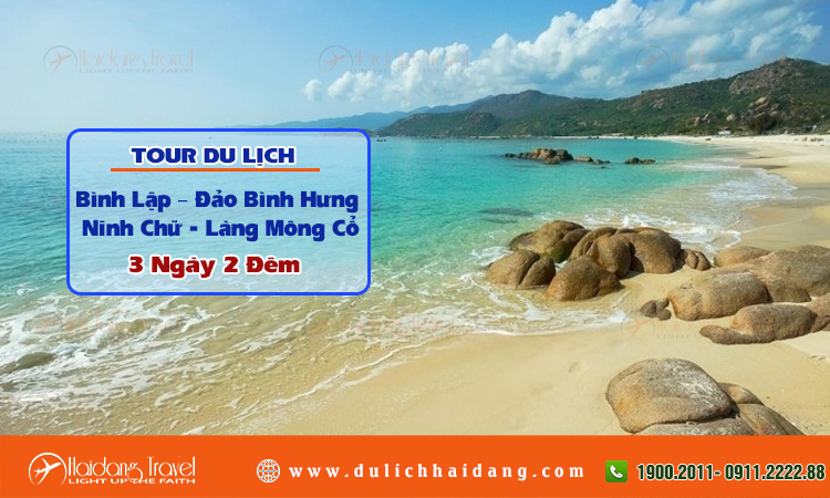 Tour Bình Lập – Đảo Bình Hưng – Ninh Chữ 3 ngày 2 đêm