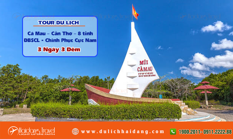 Tour Cà Mau Cần Thơ Chinh Phục Cực Nam  3 ngày 3 đêm