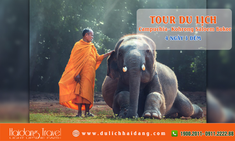 Tour Campuchia Kohrong Saloem Bokor Phnom Penh 4 ngày 3 đêm