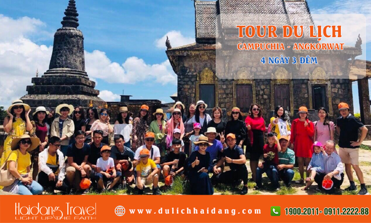 Tour Campuchia Siêm Riệp Kì Quan thế giới Angkorwat 4 ngày 3 đêm