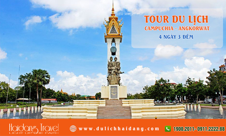 Tour Campuchia Siêm Riệp Kì Quan thế giới Angkorwat 4 ngày 3 đêm