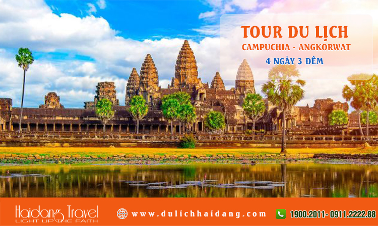 Tour Campuchia Siêm Riệp Kì Quan thế giới Angkorwat 4 ngày 3 đêm