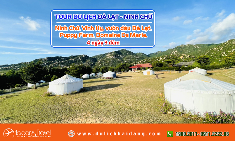 Tour du lịch Đà Lạt Ninh Chữ 4 ngày 3 đêm