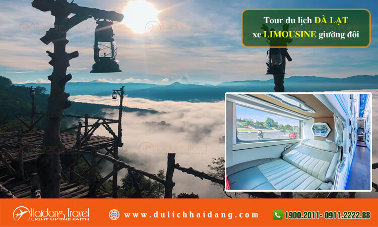 Tour du lịch Đà Lạt xe limousine giường đôi 