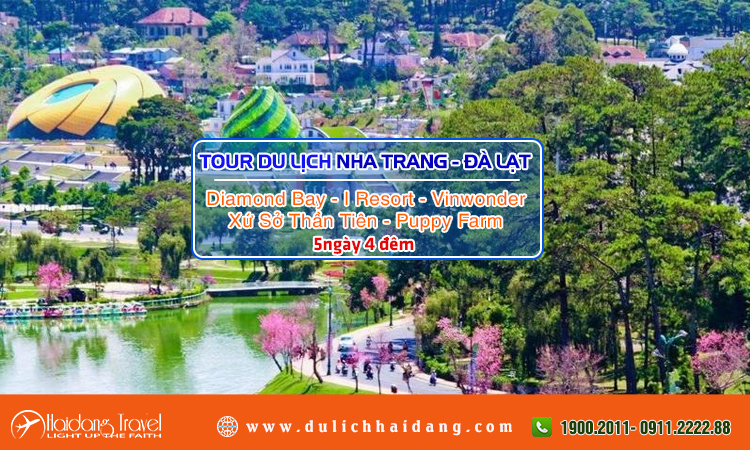 Tour du lịch Nha Trang Đà Lạt 5 ngày 4 đêm