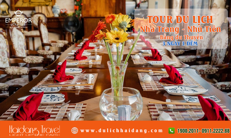 Tour du lịch Nha Trang Nhũ Tiên bằng du thuyền 3 ngày 3 đêm