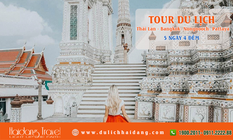 Tour Thái Lan Bangkok Nongnooch Pattaya đào Coral 5 ngày 4 đêm