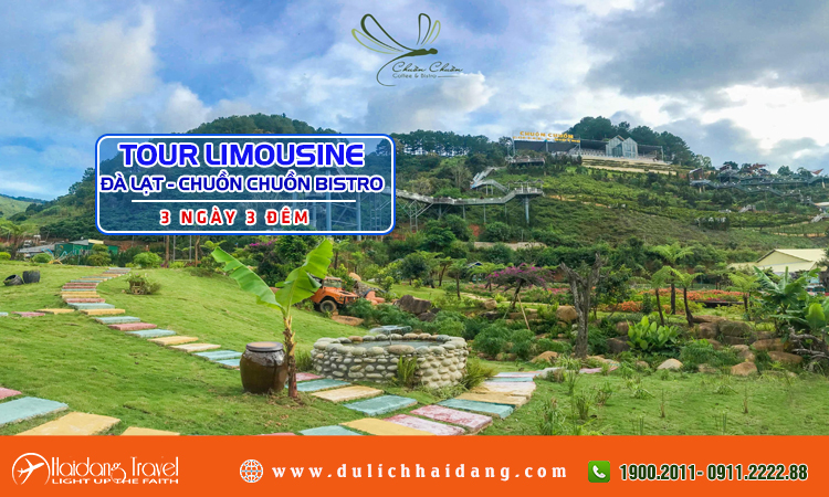 Tour Limousine Đà Lạt Chuồn Chuồn Bistro 3 ngày 3 đêm