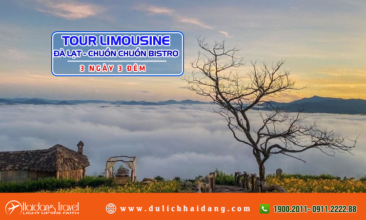 Tour Limousine Đà Lạt Chuồn Chuồn Bistro 3 ngày 3 đêm