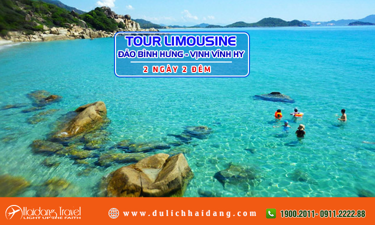 Tour Limousine Đảo Bình Hưng Vịnh Vĩnh Hy 2 ngày 2 đêm
