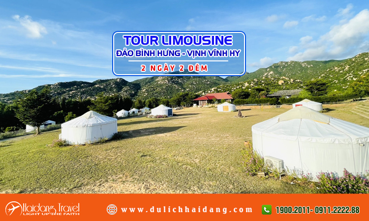 Tour Limousine Đảo Bình Hưng Vịnh Vĩnh Hy 2 ngày 2 đêm