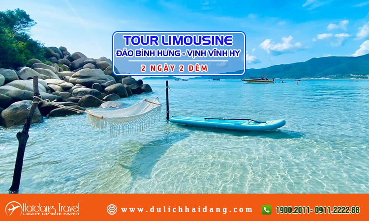 Tour Limousine Đảo Bình Hưng Vịnh Vĩnh Hy 2 ngày 2 đêm