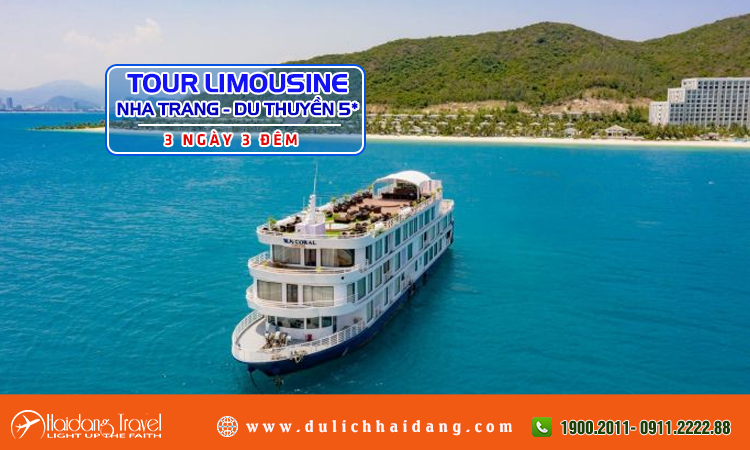Tour Limousine Nha Trang du ngoạn đảo Du thuyền 5 sao 3 ngày 3 đêm