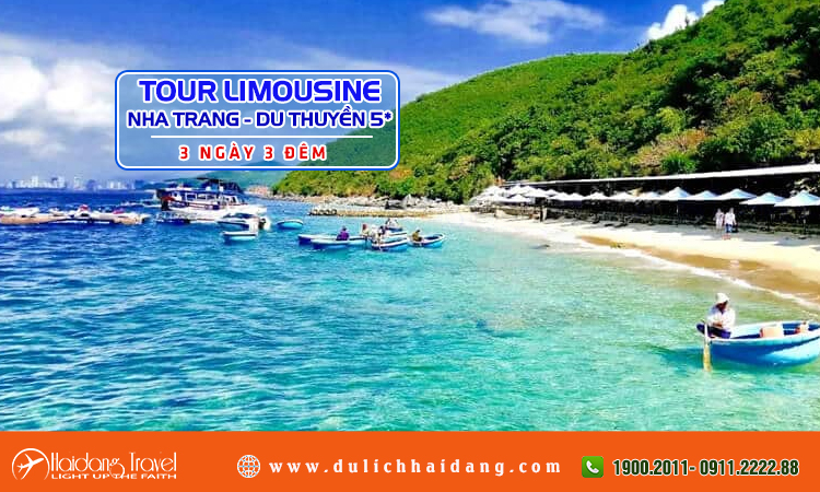 Tour Limousine Nha Trang du ngoạn đảo Du thuyền 5 sao 3 ngày 3 đêm