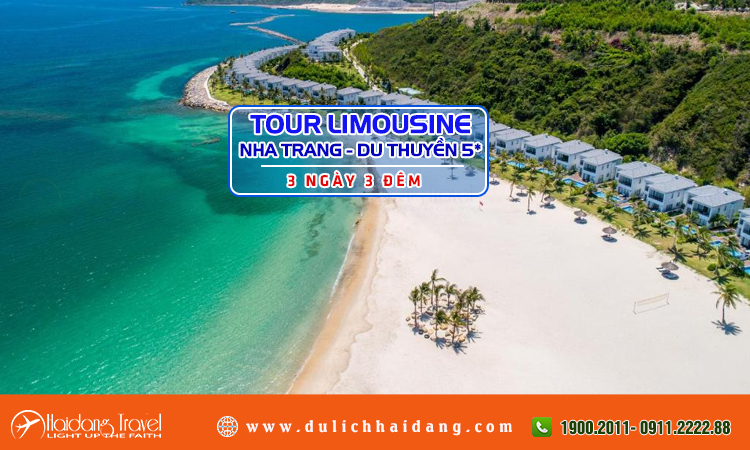 Tour Limousine Nha Trang du ngoạn đảo Du thuyền 5 sao 3 ngày 3 đêm