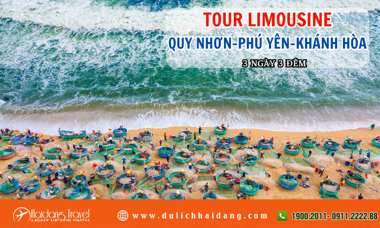 Tour Limousine Quy Nhơn Phú Yên Khánh Hòa 3 ngày 3 đêm