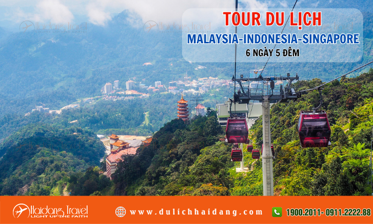 Tour du lịch Malaysia Indonesia Singapore 6 ngày 5 đêm