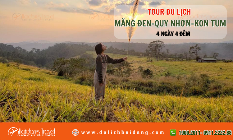 Tour Măng Đen Quy Nhơn Kon Tum 4 ngày 4 đêm