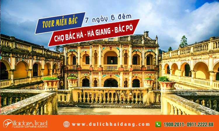 Tour miền bắc chợ Bắc Hà Hà Giang Bắc Pó 7 ngày 6 đêm
