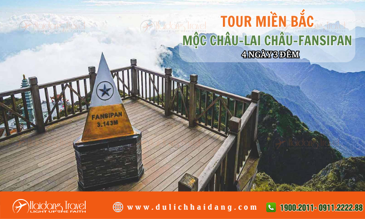 Tour Miền Bắc Mộc Châu Lai Châu Fansipan 4 ngày 3 đêm