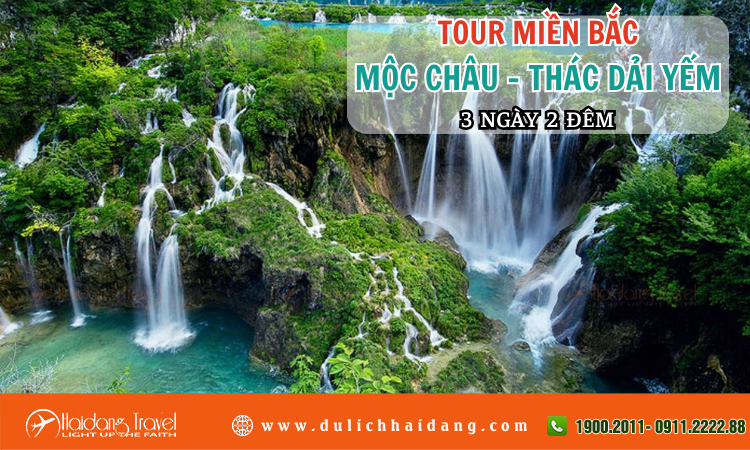 Tour miền Bắc Mộc Châu – Thác Dải Yếm 3 ngày 2 đêm  