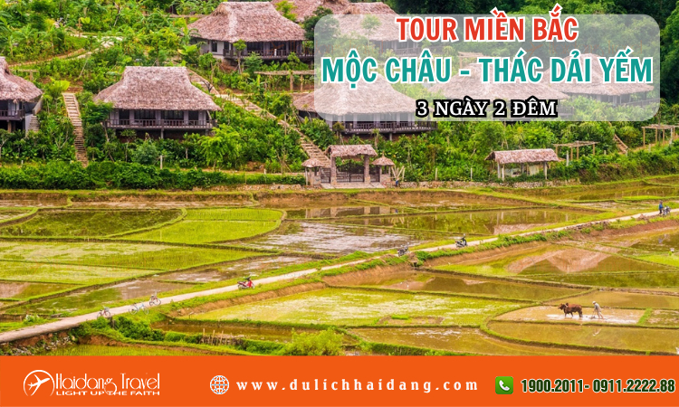 Tour miền Bắc Mộc Châu – Thác Dải Yếm 3 ngày 2 đêm  